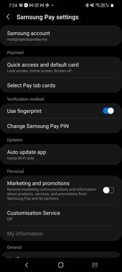 Cách tắt vĩnh viễn Samsung Pay