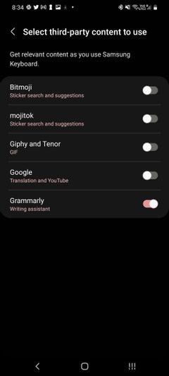 Cách bật/tắt Grammarly trên bàn phím Samsung Galaxy
