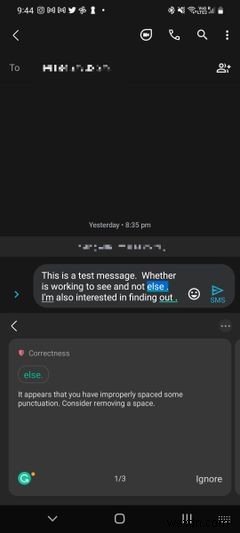 Cách bật/tắt Grammarly trên bàn phím Samsung Galaxy