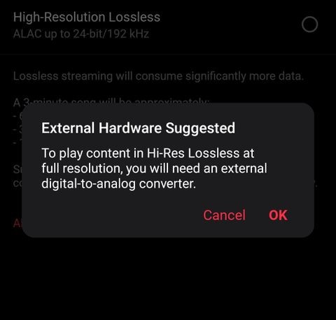 Cách phát nhạc Lossless và Hi-Res trên Apple Music cho Android
