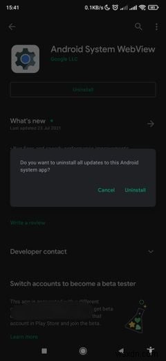 Android System WebView là gì? Có nên tắt không?