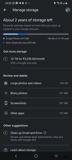 Cách xóa ảnh mờ và screenshot cũ trong Google Photos