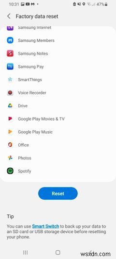 Dữ liệu có thể khôi phục sau khi reset cài đặt gốc Android không?