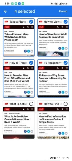 Cách tạo, quản lý và tắt Tab Groups trong Chrome Android