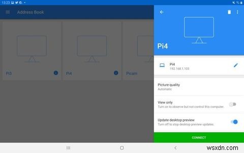 Cách dùng máy tính bảng Android làm màn hình hiển thị cho Raspberry Pi