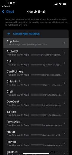 Cách Tạo, Xem, Và Quản Lý Địa Chỉ Ẩn Danh Với iCloud+ (Hide My Email)