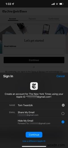 Khác Biệt Giữa Hide My Email Trong iCloud+ Và Đăng Nhập Với Apple