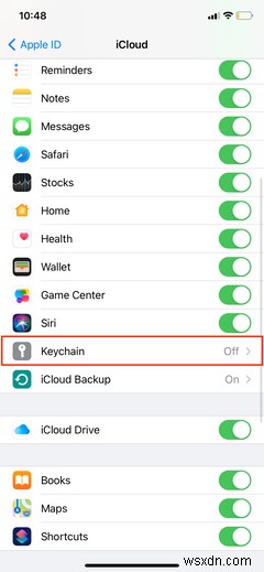 Cách lưu mật khẩu trên iPhone