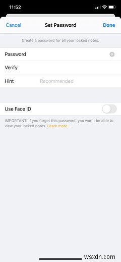 Cách lưu mật khẩu trên iPhone