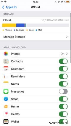 Cách giải phóng dung lượng iCloud