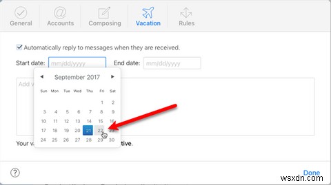 Cách Thiết Lập Tự Động Trả Lời Email Nghỉ Phép Trên Mac