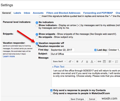 Cách Thiết Lập Tự Động Trả Lời Email Nghỉ Phép Trên Mac