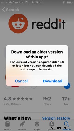 3 Cách Cài Đặt Phiên Bản Cũ Của Ứng Dụng Trên iPhone Cũ