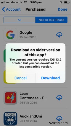 3 Cách Cài Đặt Phiên Bản Cũ Của Ứng Dụng Trên iPhone Cũ