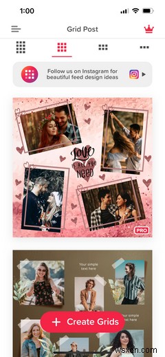Tạo Ảnh Lưới (Grid Photos) Cho Instagram Feed Với Các Ứng Dụng iPhone
