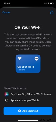 2 cách tạo mã QR chia sẻ mạng Wi-Fi trên iPhone