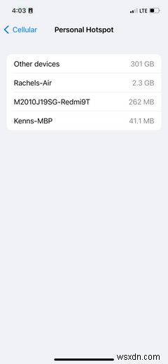 Cách xem ai đang sử dụng Hotspot cá nhân trên iPhone hoặc iPad