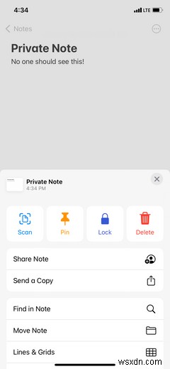 Cách khóa ghi chú riêng tư trong ứng dụng Ghi chú của Apple