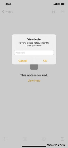 Cách khóa ghi chú riêng tư trong ứng dụng Ghi chú của Apple
