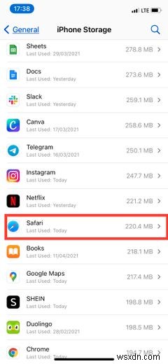 Cách xóa bộ nhớ  Khác  (Other) trên iPhone
