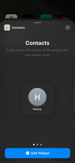 Thêm liên hệ vào Màn hình chính iPhone với Widget này