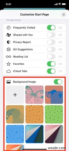 Cách thêm nền tùy chỉnh cho Safari trong iOS 15