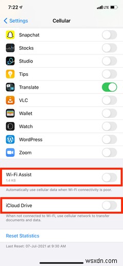 Cách kiểm tra và giảm sử dụng dữ liệu di động trên iPhone