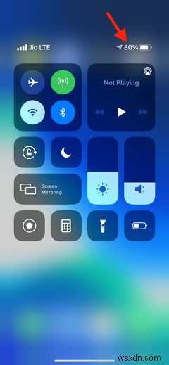 Cách xem phần trăm pin trên iPhone có Face ID