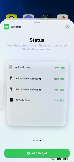 Cách xem phần trăm pin trên iPhone có Face ID