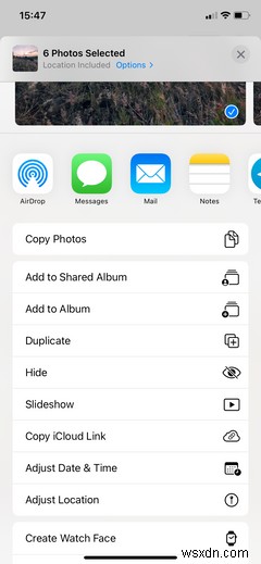 Cách điều chỉnh ngày, giờ và vị trí ảnh trên iOS 15
