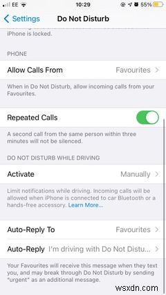 Cách thiết lập Không làm phiền khi lái xe trên iPhone