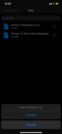 Cách mở file ZIP trên iPhone và iPad