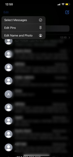 Cách tạo hoặc chỉnh sửa hồ sơ iMessage