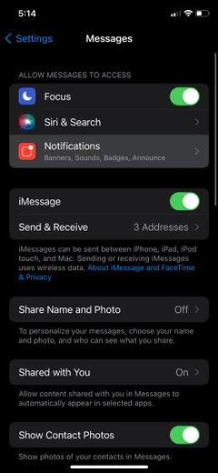 Cách ngăn tin nhắn lặp lại cảnh báo hai lần trên iPhone