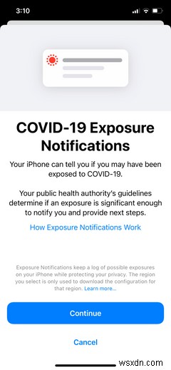 Cách sử dụng tính năng theo dõi COVID-19 trên iPhone