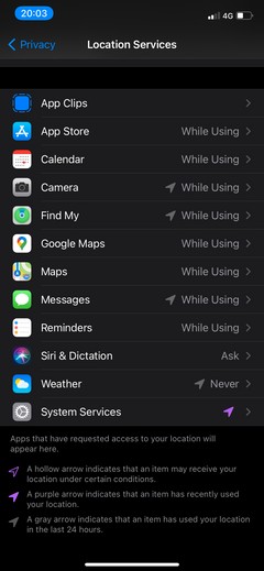 Cách tắt Dịch vụ vị trí (Location Services) trên iPhone