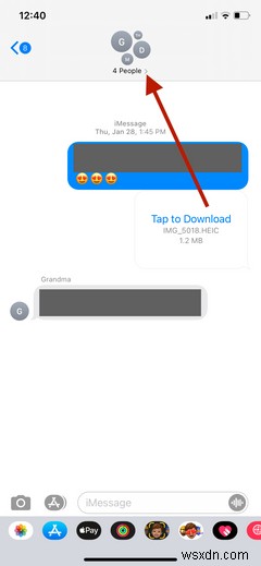 Cách rời nhóm chat trên iPhone