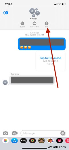 Cách rời nhóm chat trên iPhone