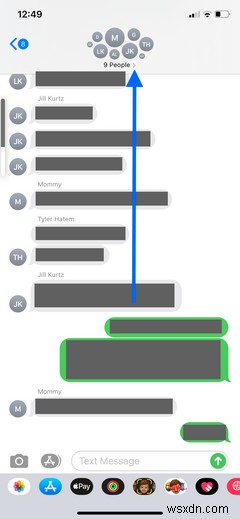 Cách rời nhóm chat trên iPhone