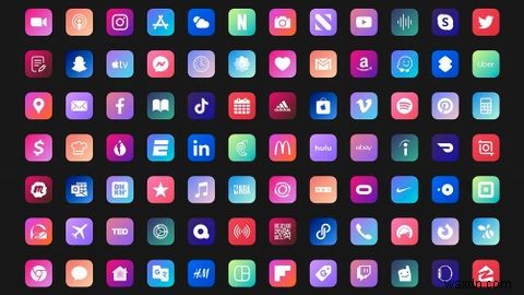 25 bộ icon ứng dụng iPhone tuyệt đẹp để tùy chỉnh màn hình chính