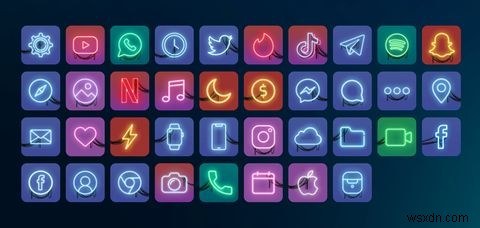 25 bộ icon ứng dụng iPhone tuyệt đẹp để tùy chỉnh màn hình chính