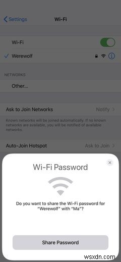 Cách chia sẻ mật khẩu Wi-Fi từ iPhone sang iPhone khác