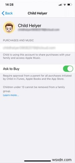 Cách dùng Family Sharing giám sát iPhone con