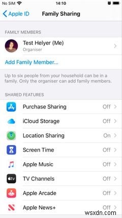 Cách dùng Family Sharing giám sát iPhone con