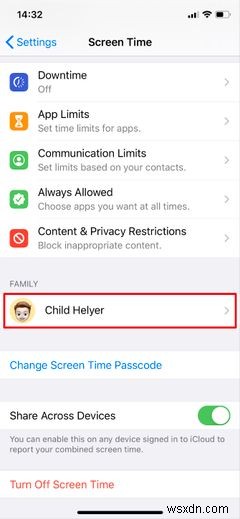 Cách dùng Family Sharing giám sát iPhone con