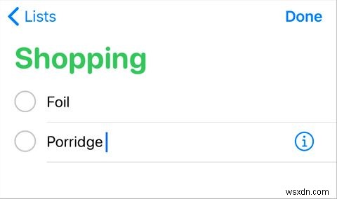 Dùng Siri và Apple Reminders tạo danh sách mua sắm tốt nhất trên iPhone