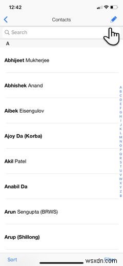 Cách xóa nhiều danh bạ cùng lúc trên iPhone