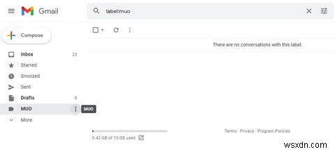 Cách tạo thư mục (nhãn) trong Gmail