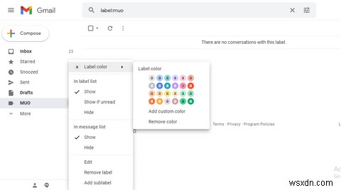 Cách tạo thư mục (nhãn) trong Gmail