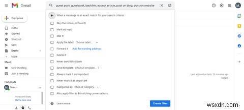 Cách kiểm soát email rác trong Gmail với Mẫu trả lời (Templates) và Bộ lọc (Filters)